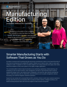 Acumatica Manufacturing Edition Brochure